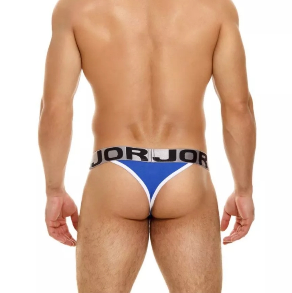 Men's JOR Blue Athletic Sport Thong - Small